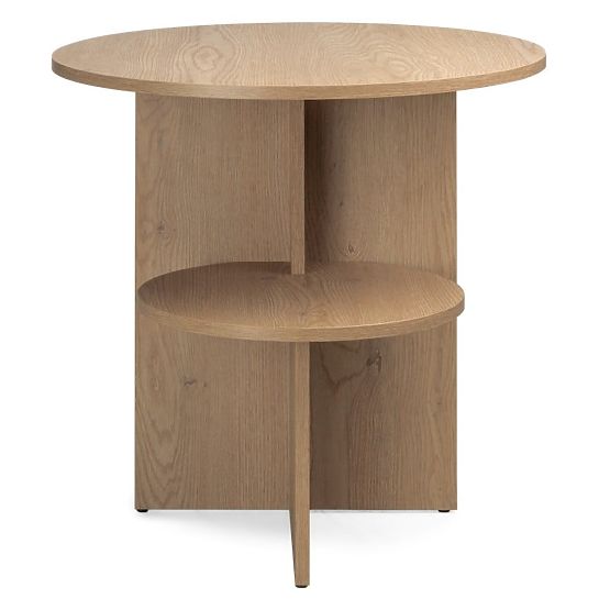 Round Side Table Yaso, Cremona Oak Torro