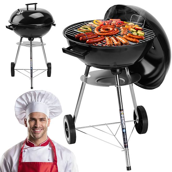 RUND Black Charcoal Garden Grill