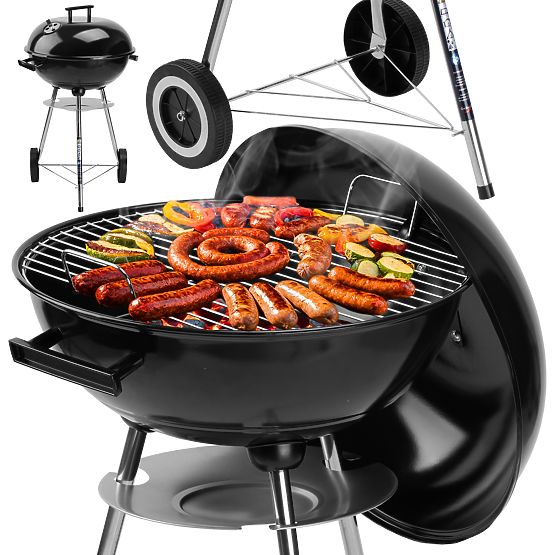 RUND Black Charcoal Garden Grill