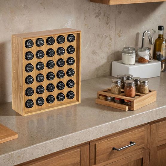SAFRAN Natural Spice Rack
