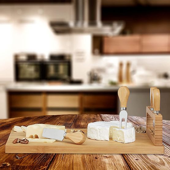 Salers Cheese and Snack Board with Cutlery