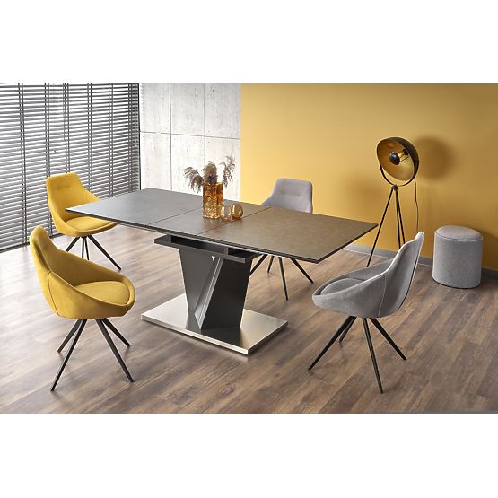 SALVADOR Extendable Table Top - Dark Ash, Legs - Dark Ash (3p=1pc)