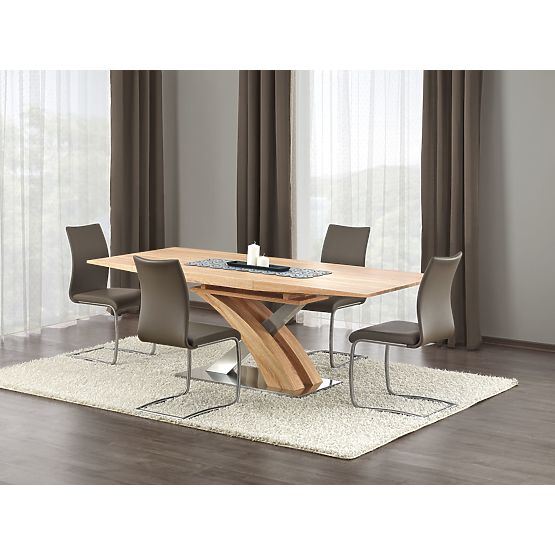 SANDOR extendable table golden oak (3p=1pc)