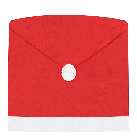 Santa Claus Hat Chair Covers 2 pcs