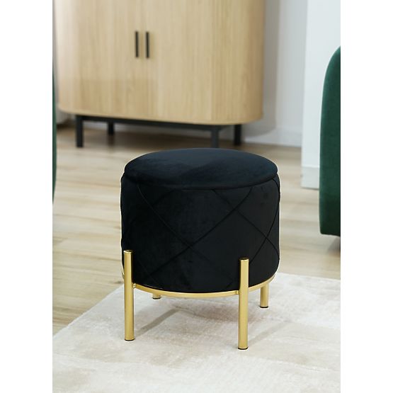 SAVANA BLACK POUF