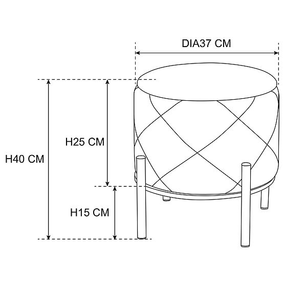 SAVANA POUF POWDER PINK