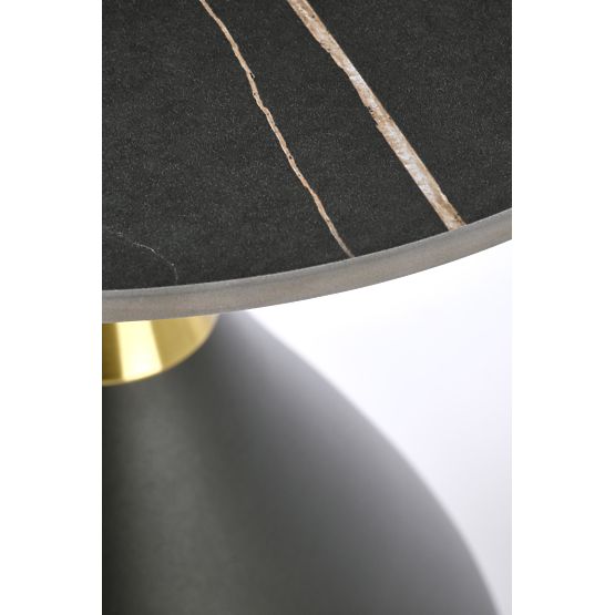 SCALITA coffee table black marble / black / gold (2p=1pc)
