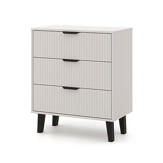 Scandi 3S SLIM Chest of Drawers in Cashmere Beige