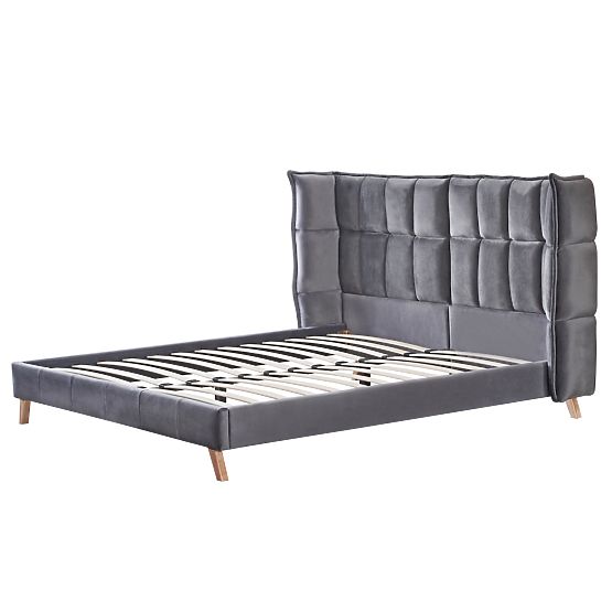 SCANDINO Bed 160, Gray (2p=1pc)