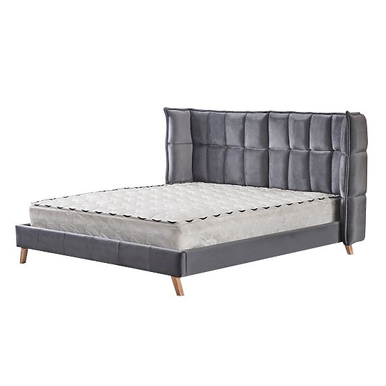 SCANDINO Bed 160, Gray (2p=1pc)