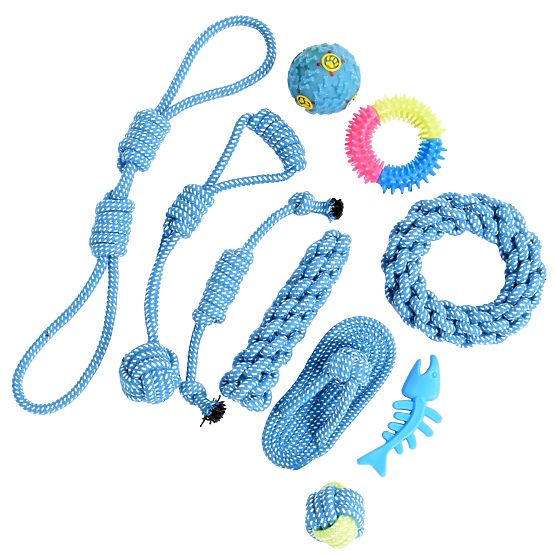 Set of 10 BALTO Dog Toys Tug Ropes