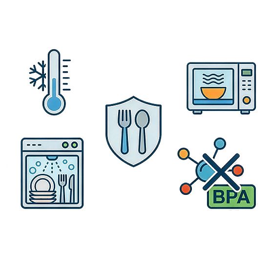 Set of 12 RIMINI Plastic Containers