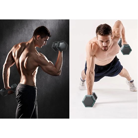 Set of 2 OLIMP Dumbbells 2x5 kg