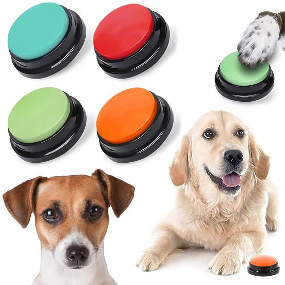 Set of 4 TALKER Communication Buttons for Dogs