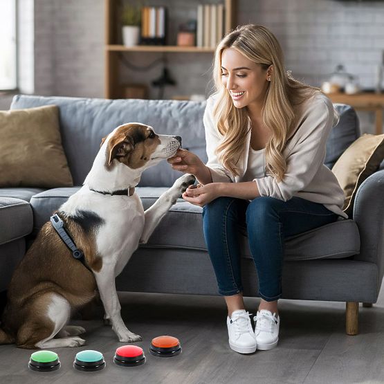 Set of 4 TALKER Communication Buttons for Dogs