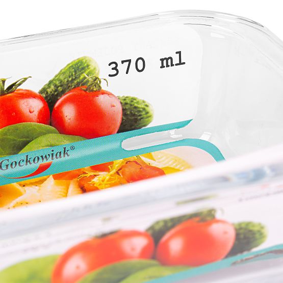 Set of 6 Glass Food Containers AMALFI