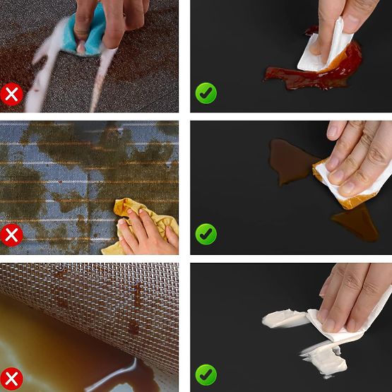 Set of 8 TRIVAL BLACK Table Mats