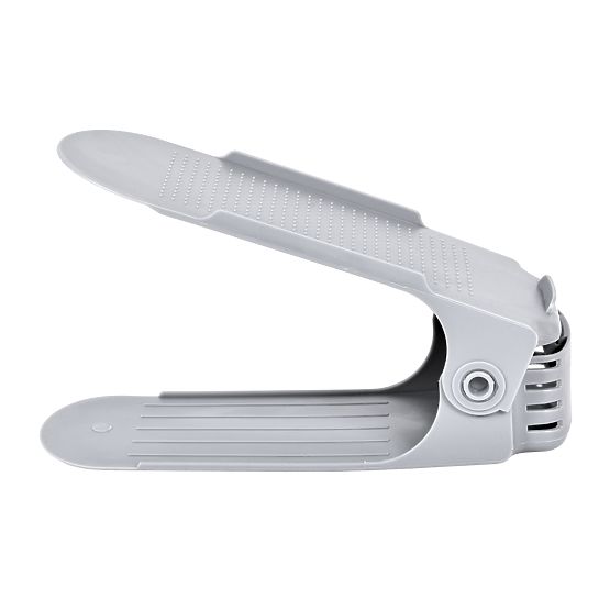 Set of Adjustable Shoe Holders 10 Pieces Grey
