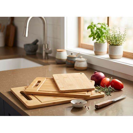 Set of Bamboo Cutting Boards TAVOLA 3 Pieces