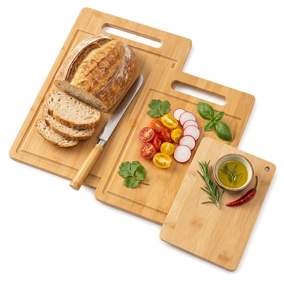 Set of Bamboo Cutting Boards TAVOLA 3 Pieces