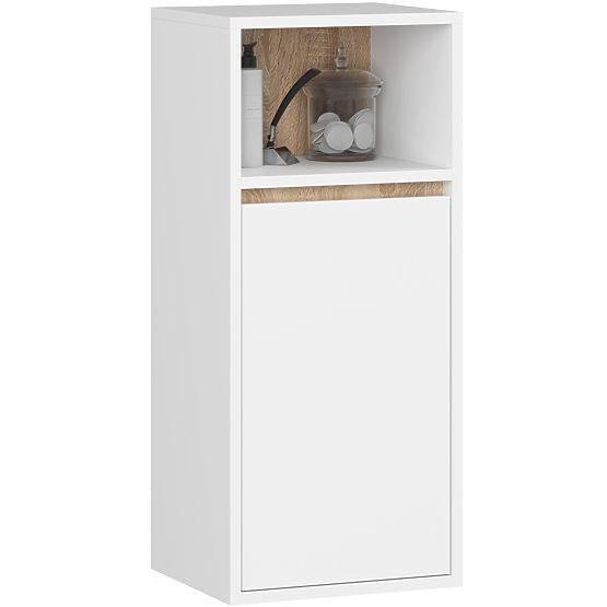 SET OF HANGING BATHROOM FURNITURE WITH OPENINGS VAMI WHITE / SONOMA OAK