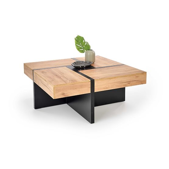 SEVILLA Coffee Table Top: Oak Craft, Legs: Black (3p=1pc)