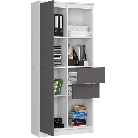 SHELF R15 R80 1D 2SZ CLP PK WHITE / GRAY