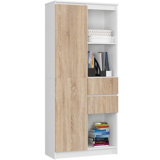 SHELF R15 R80 1D 2SZ CLP PK WHITE / SONOMA