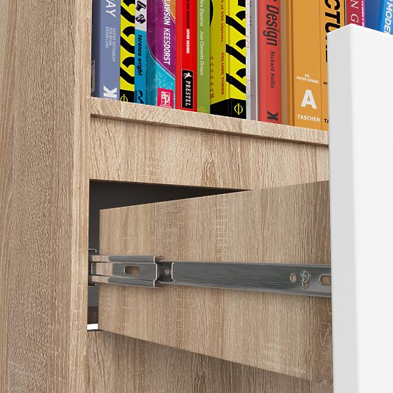 SHELF R60 1DR 4S CLP PK OAK SONOMA / WHITE