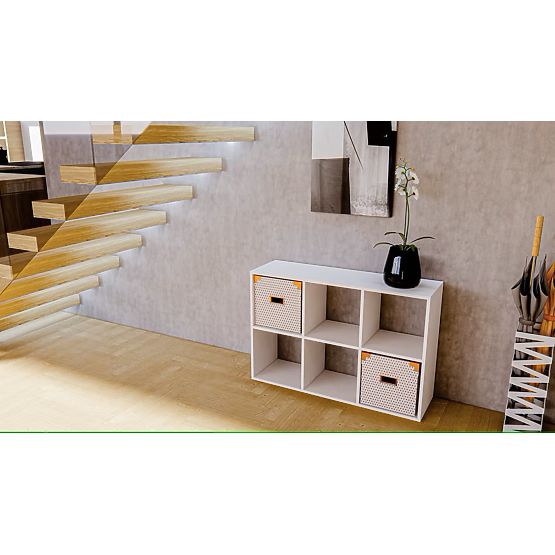 Shelf Unit 2x3 - White