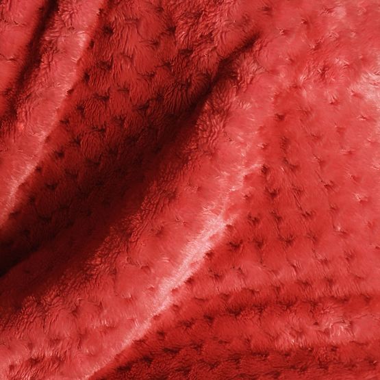 SHLEEPY Blanket Red Embossed Jacquard Classic Style 130x180