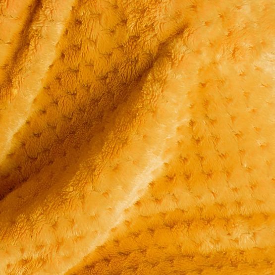 SHLEEPY Orange Throw with Jacquard Pattern Classic Style 170x210