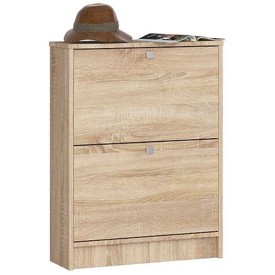 SHOE CABINET 2 FLIP-OUT OAK SONOMA