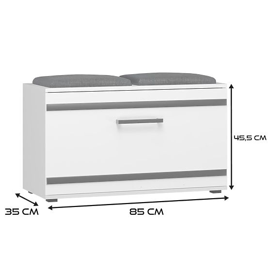 Shoe Cabinet Opal OPAL WHITE