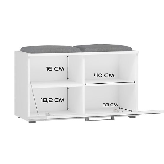 Shoe Cabinet Opal OPAL WHITE