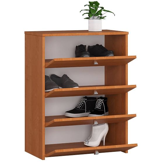 Shoe Cabinet RUBIN 4 Flip Doors 66 cm - Alder
