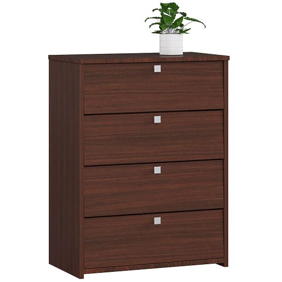 Shoe Cabinet RUBIN 4 Flip Doors 66 cm - Wenge