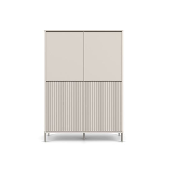 Showcase KAMARO 4DK SLIM/SMOOTH CASHMERE 4 Doors Grooved + Classic Front
