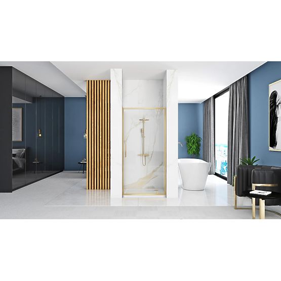 Shower Doors REA Rapid Swing 90 GOLD BRUSHED