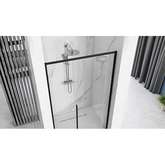 Shower Doors SOLAR BLACK MAT 140