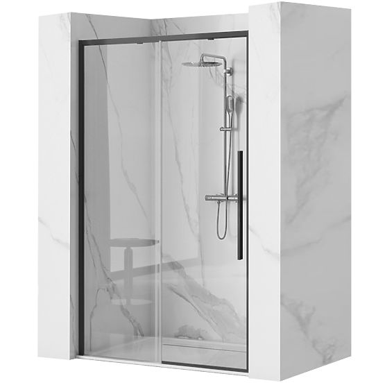 Shower Doors SOLAR BLACK MAT 90