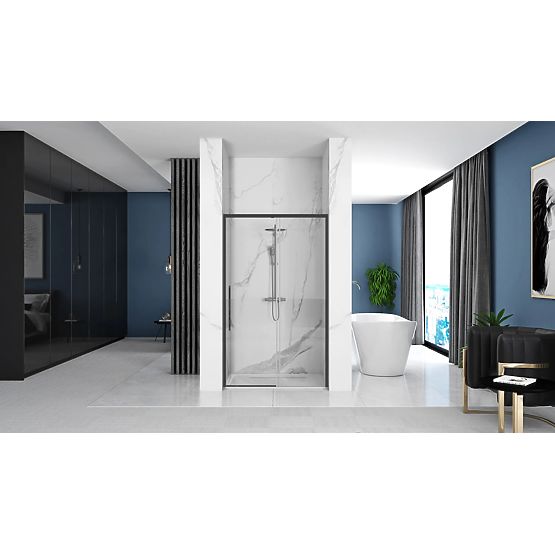 Shower Doors SOLAR BLACK MAT 90