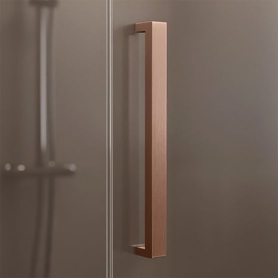 Shower Enclosure REA Hugo 100x90 Brushed Copper