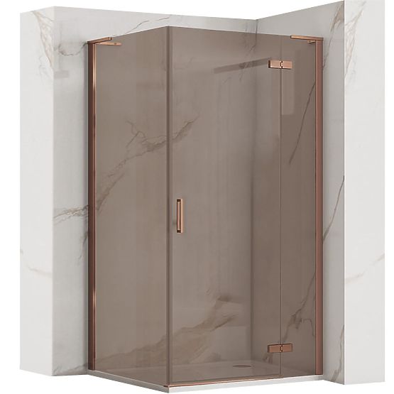 Shower Enclosure REA Hugo 90x90 Brushed Copper