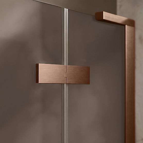 Shower Enclosure REA Hugo Brushed Copper 80x80