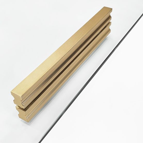 Shower Enclosure REA Montana Brushed Gold 100x100