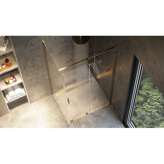 Shower Enclosure REA Montana Brushed Gold 120x90