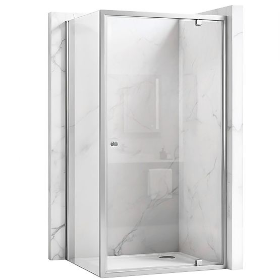 Shower Enclosure Rea Primo Swing 90x70 Chrome