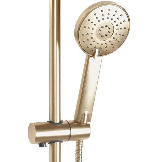 Shower Set with Thermostat REA Bliss Brushed Gold