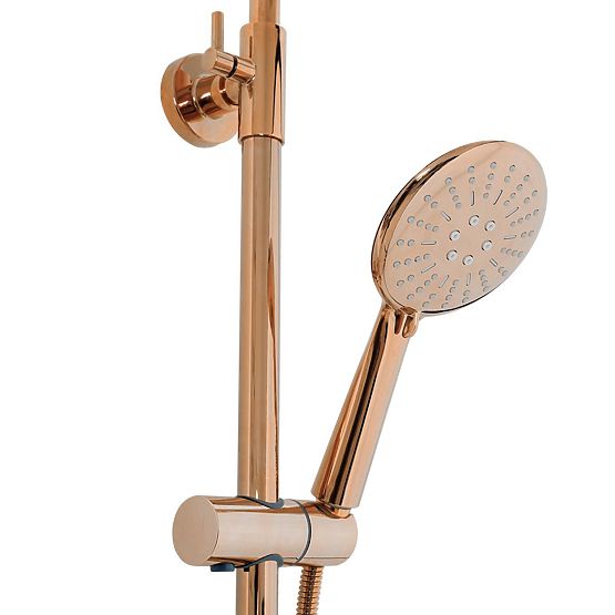 Shower Set with Thermostat Rea Lungo Copper